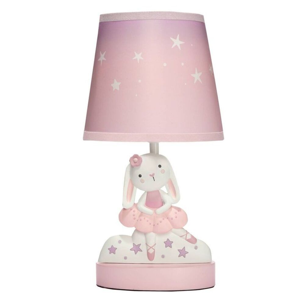 Bedtime Originals Tiny Dancer Pink/White Lamp with Pink/White